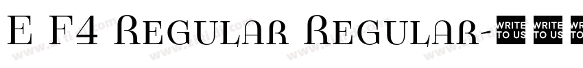 E F4 Regular Regular字体转换